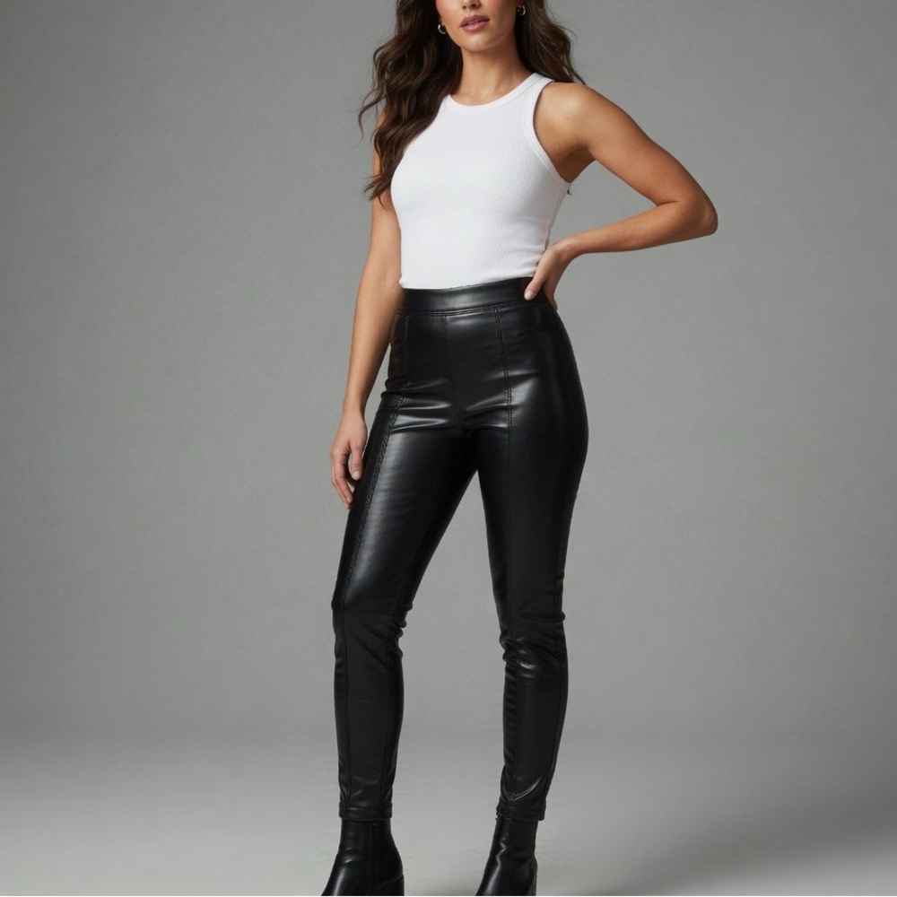 Cavalini Black Leather Pants